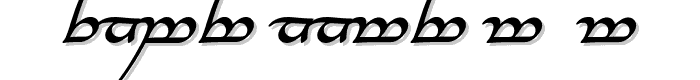 Tengwar Annatar Alt Bold Italic font